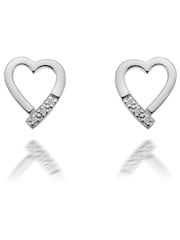Hot Diamonds Silver Tone Romantic Earrings - Image 1 of 3