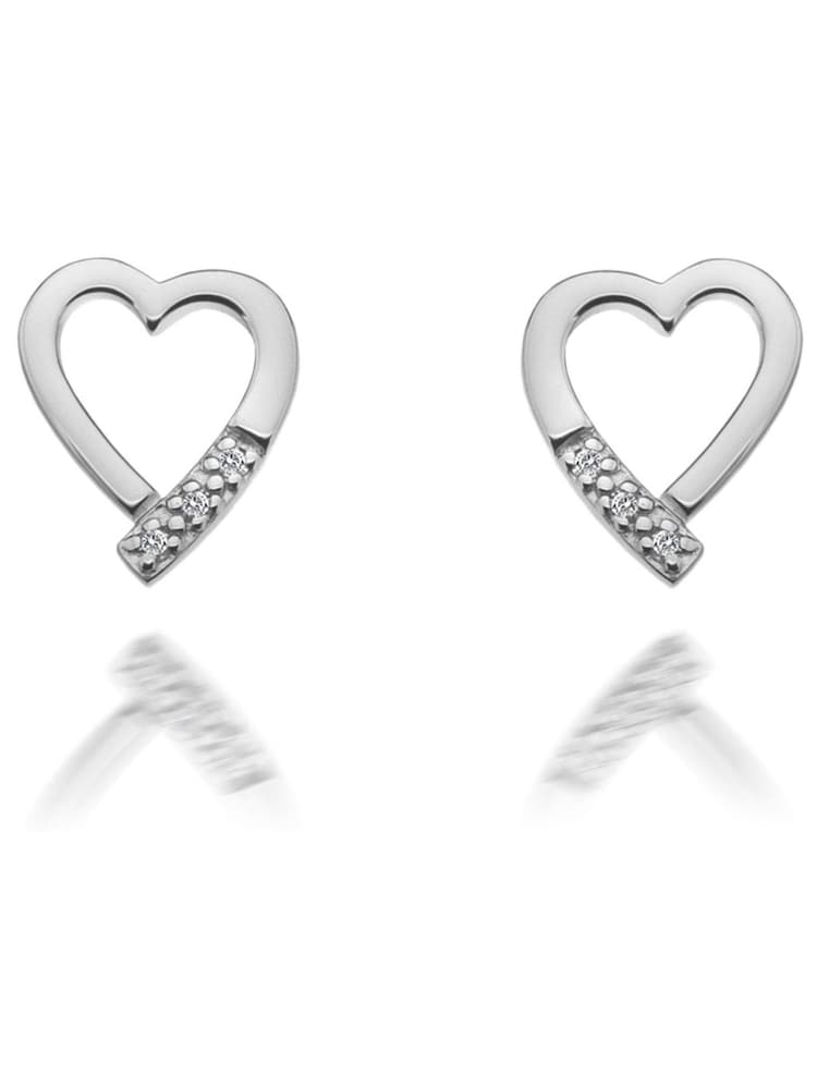 Hot Diamonds Silver Tone Romantic Earrings - Image 1 of 3