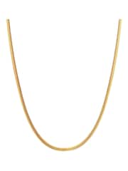 Hot Diamonds Gold Tone Embrace Oval Snake 40-45cm Chain Necklace - Image 2 of 3