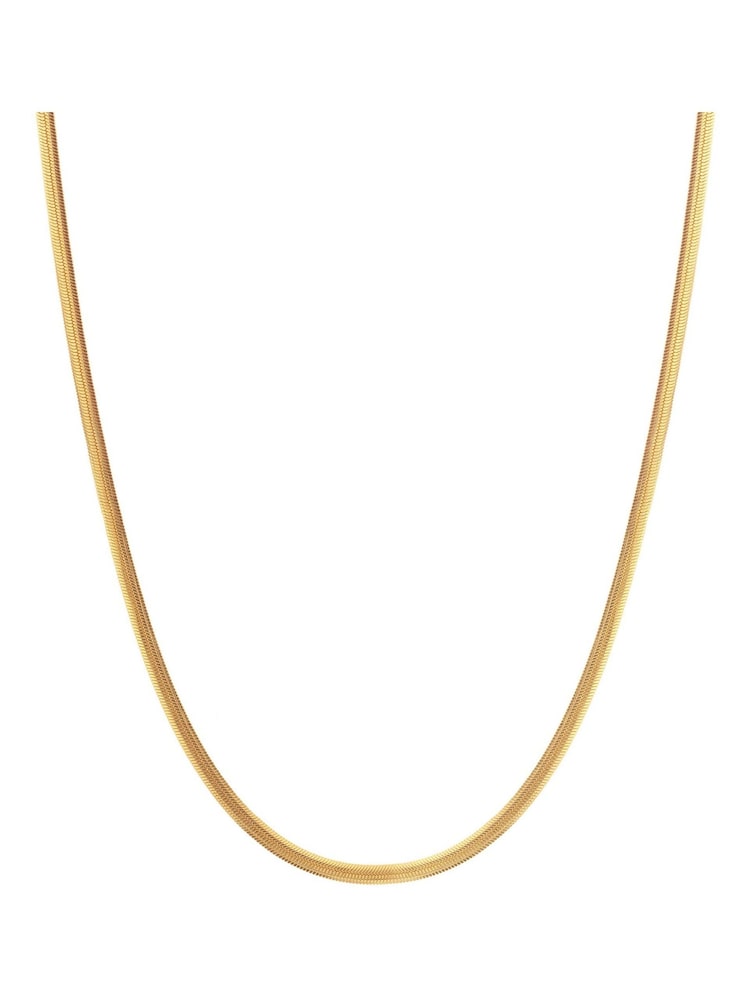 Hot Diamonds Gold Tone Embrace Oval Snake 40-45cm Chain Necklace - Image 2 of 3
