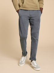 White Stuff Grey Sutton Organic Chino Trousers - Image 1 of 7
