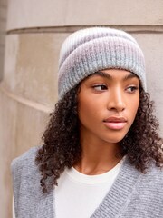 Enobarvni - Beanie kapa Ombre - Slika 3 iz 4