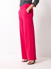 Pink Jersey Wide Leg Side Stripe Trousers - Image 2 of 6