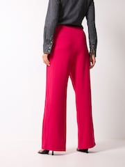Pink Jersey Wide Leg Side Stripe Trousers - Image 3 of 6