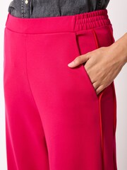 Pink Jersey Wide Leg Side Stripe Trousers - Image 4 of 6