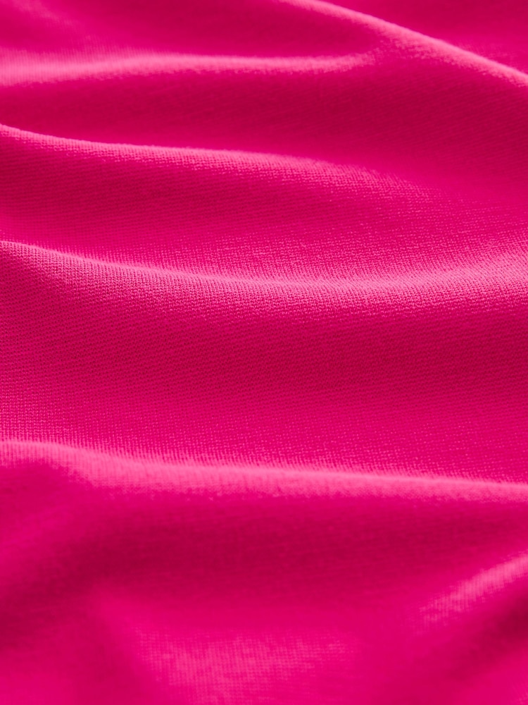 Pink Jersey Wide Leg Side Stripe Trousers - Image 6 of 6