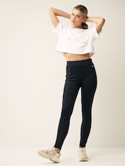 Black Jersey Thermal Leggings - Image 3 of 7