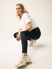 Black Jersey Thermal Leggings - Image 4 of 7