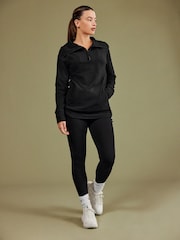 Black Fleece Lined Leggings - Image 2 of 8