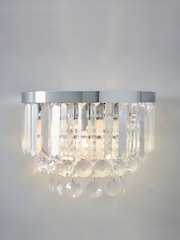 BHS Silver Paladina 2 Wall Light - Image 3 of 4