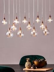 BHS Grey Carmella Pendant Chandelier Ceiling Light - Image 1 of 4
