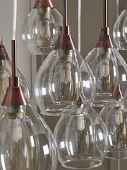 BHS Grey Carmella Pendant Chandelier Ceiling Light - Image 2 of 4