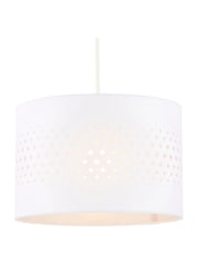 BHS White 30cm Laser Cut Shade - Image 2 of 5