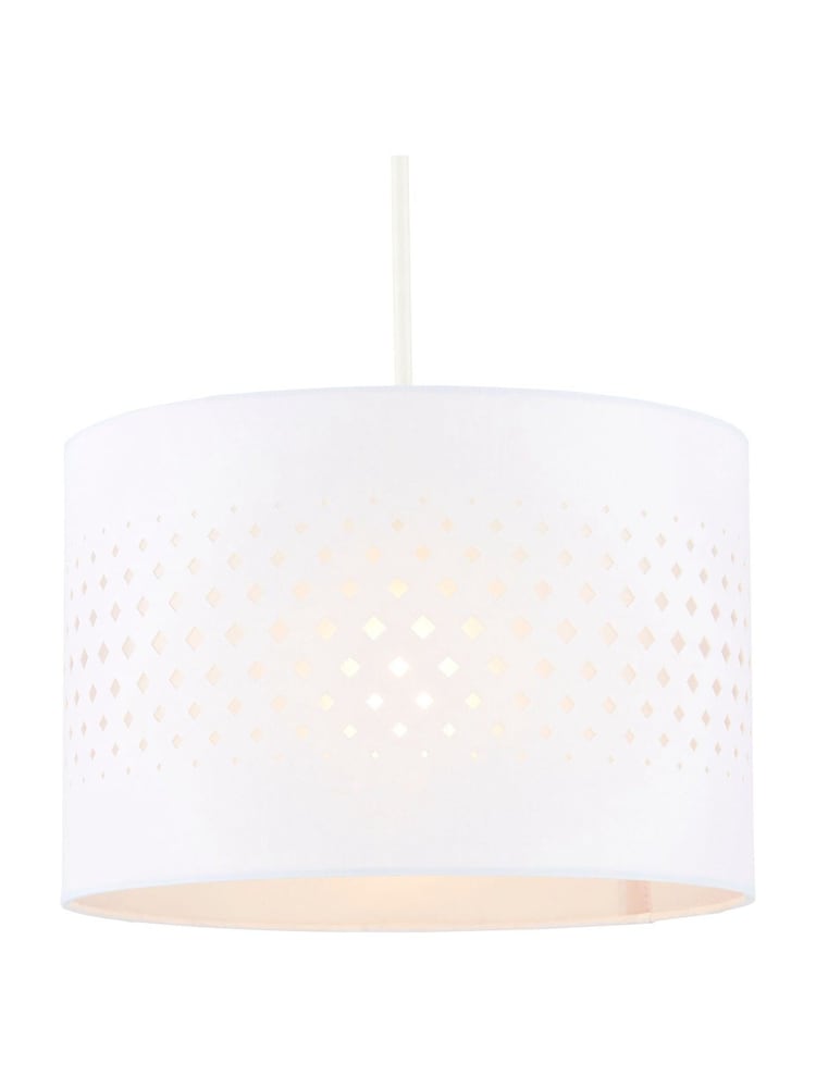 BHS White 30cm Laser Cut Shade - Image 2 of 5