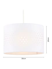 BHS White 30cm Laser Cut Shade - Image 4 of 5