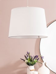 BHS Natural 38cm Linen Shade - Image 1 of 4