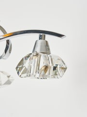 BHS Silver Bella Flush 3 Light Ceiling Light - Image 2 of 5