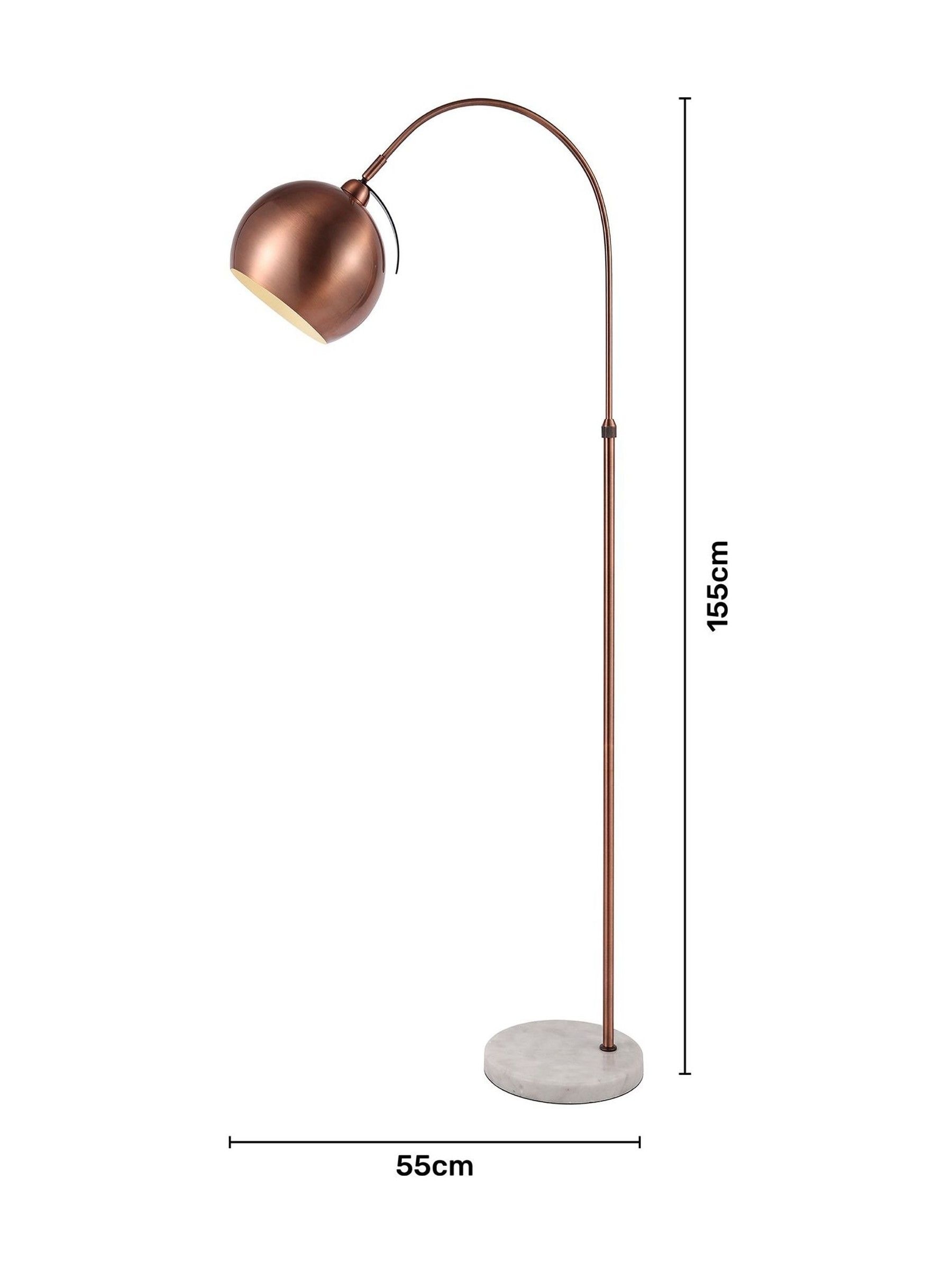 Copper floor lamp next top