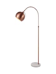 BHS Copper Benson Arched Floor Lamp - Image 5 of 5