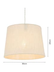 BHS Natural 30cm Linen Shade - Image 4 of 5