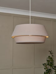 BHS Grey Linen Drum Shade - Image 1 of 4