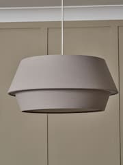 BHS Grey Linen Drum Shade - Image 3 of 4