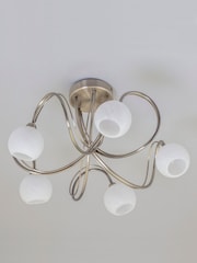 BHS Brass Soni 5 Light Flush Flush Ceiling Light - Image 3 of 4