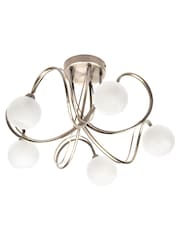 BHS Brass Soni 5 Light Flush Flush Ceiling Light - Image 4 of 4