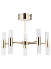 BHS Brass Lois Semi Flush Chandelier Light - Image 3 of 3