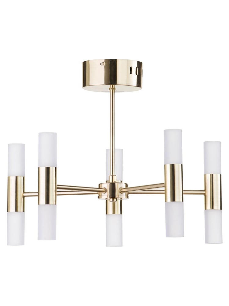 BHS Brass Lois Semi Flush Chandelier Light - Image 3 of 3