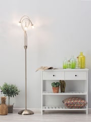 BHS Brass Marianne Floor Lamp - Image 1 of 5