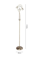 BHS Brass Marianne Floor Lamp - Image 4 of 5
