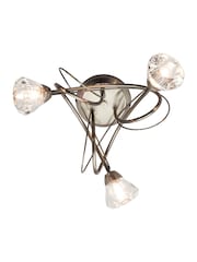 BHS Brass Marianne Flush Ceiling Light - Image 6 of 7