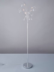 BHS Silver Lila Floor Lamp - Image 1 of 5