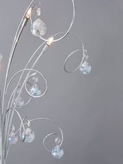 BHS Silver Lila Floor Lamp - Image 2 of 5