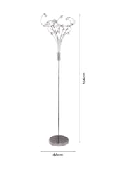 BHS Silver Lila Floor Lamp - Image 4 of 5