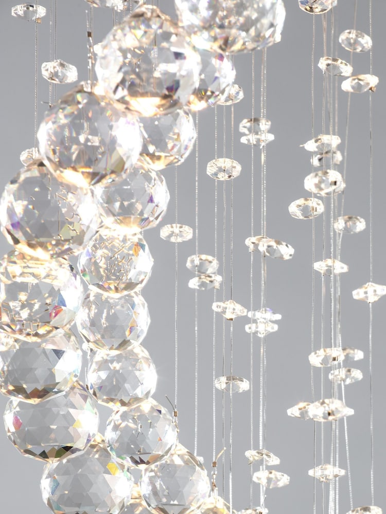 BHS Silver Abyss Flush Ceiling Light - Image 2 of 5