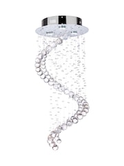 BHS Silver Abyss Flush Ceiling Light - Image 5 of 5