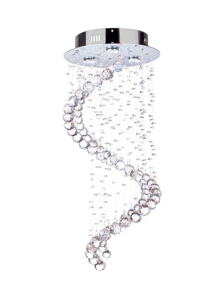 BHS Silver Abyss Flush Ceiling Light - Image 5 of 5 BHS Silver Abyss Flush Ceiling Light - Image 5 of 5