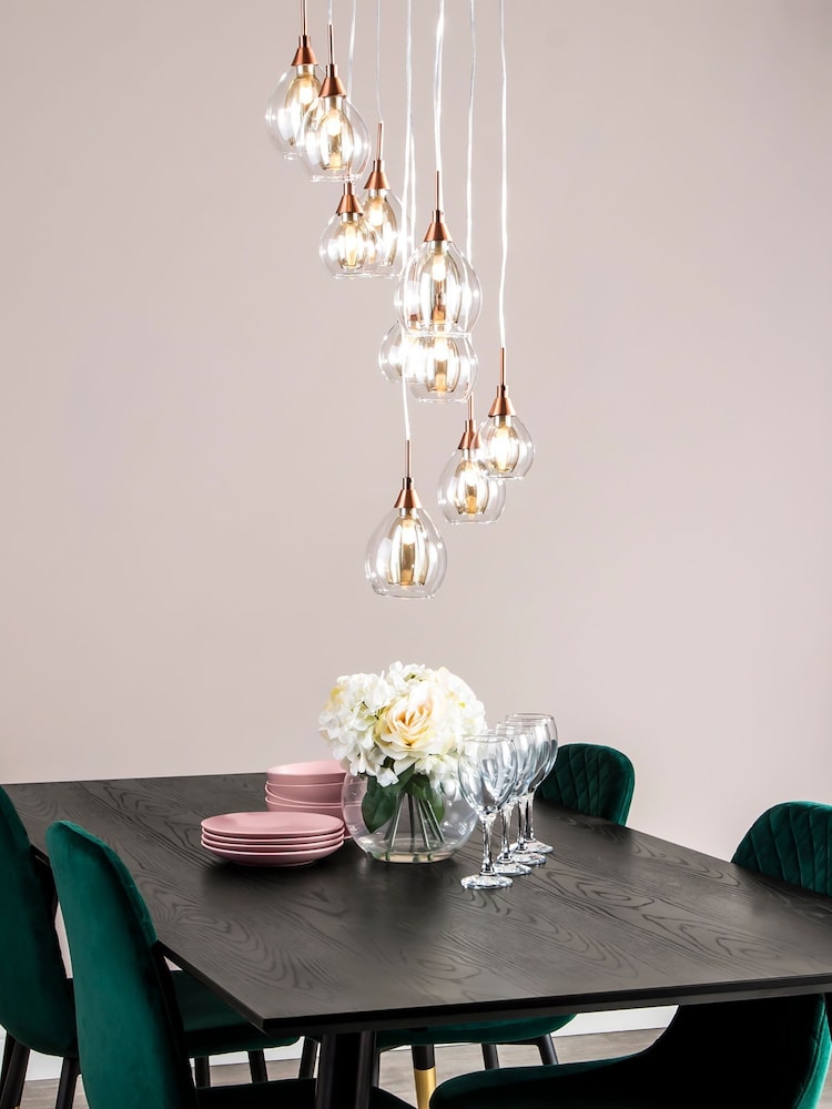 BHS Copper Carmella Diner Cluster Ceiling Light Pendant - Image 1 of 2