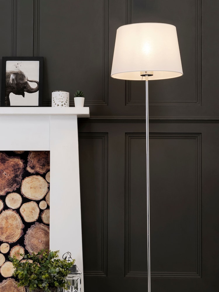 BHS Chrome Mira Stem Touch Floor Lamp - Image 1 of 4
