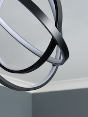 BHS Black Ingel 3 Rings Orbital LED Flush Ceiling Light - Image 5 of 7