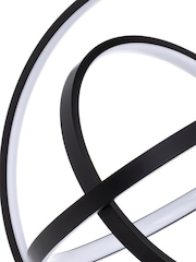BHS Black Ingel 3 Rings Orbital LED Flush Ceiling Light - Image 7 of 7