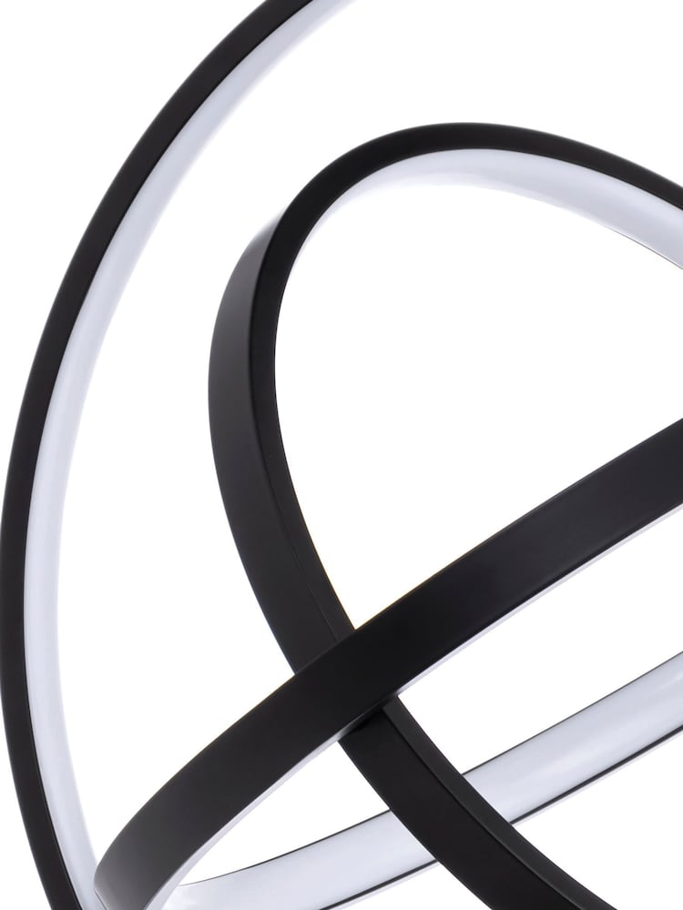 BHS Black Ingel 3 Rings Orbital LED Flush Ceiling Light - Image 7 of 7