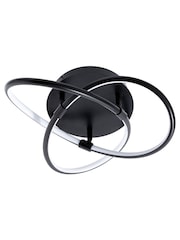 BHS Black Eero LED Knotted Flush Ceiling Light - Image 3 of 4