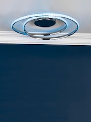 BHS Chrome Renzo LED Ceiling Light - Image 1 of 5