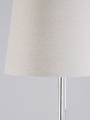 BHS Chrome Bryant Oval Floor Lamp - Image 2 of 4