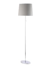 BHS Chrome Bryant Oval Floor Lamp - Image 4 of 4