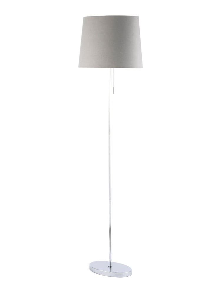 BHS Chrome Bryant Oval Floor Lamp - Image 4 of 4