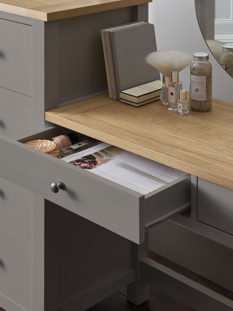 dove grey dressing table Buy Malvern Console 6 Drawer from the Next UK online shop Pastel Yellow Chiffon Bridesmaid